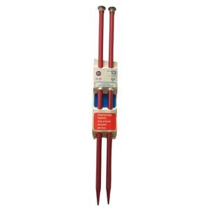 Boye Aluminum Knitting Needles‎ Size 13 Perfection Single Point 14 Inch Vintage.